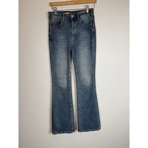 Anthropologie Pilcro The Icon High-Rise Flare Jeans Medium Wash Women’s Size 25